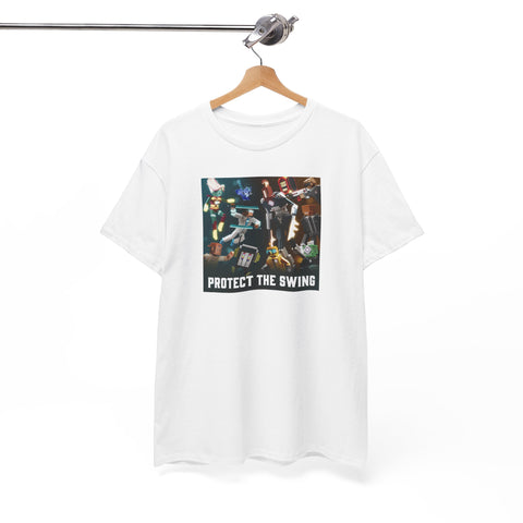 Protect the Swing Characters Tee (Blue/White Variant)