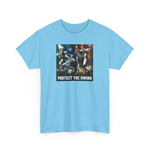 Protect the Swing Characters Tee (Blue/White Variant)