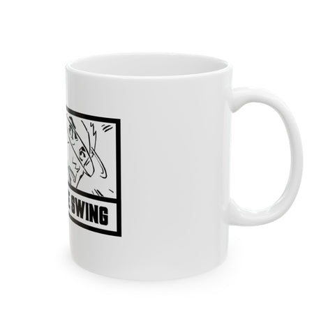 Protect the Swing GK7 Comic Panel Ceramic Mug