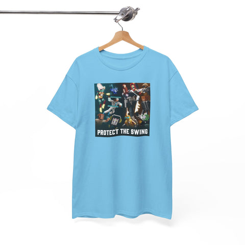 Protect the Swing Characters Tee (Blue/White Variant)