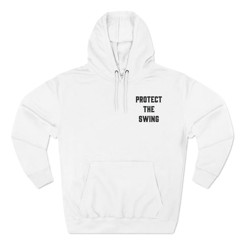 Protect the Swing Minimalist Pullover Hoodie (Grey/White Variant)