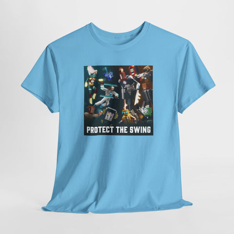 Protect the Swing Characters Tee (Blue/White Variant)