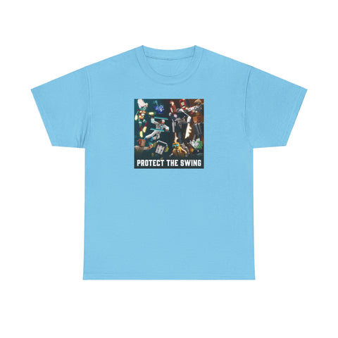 Protect the Swing Characters Tee (Blue/White Variant)