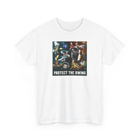 Protect the Swing Characters Tee (Blue/White Variant)